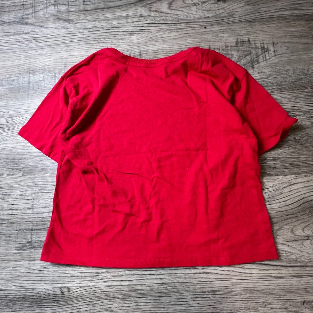 Sanrio Hello‎ Kitty T-Shirt Girls XL 14 Red Rhinestone Graphic Tee Y2K Bling - Picture 4 of 7